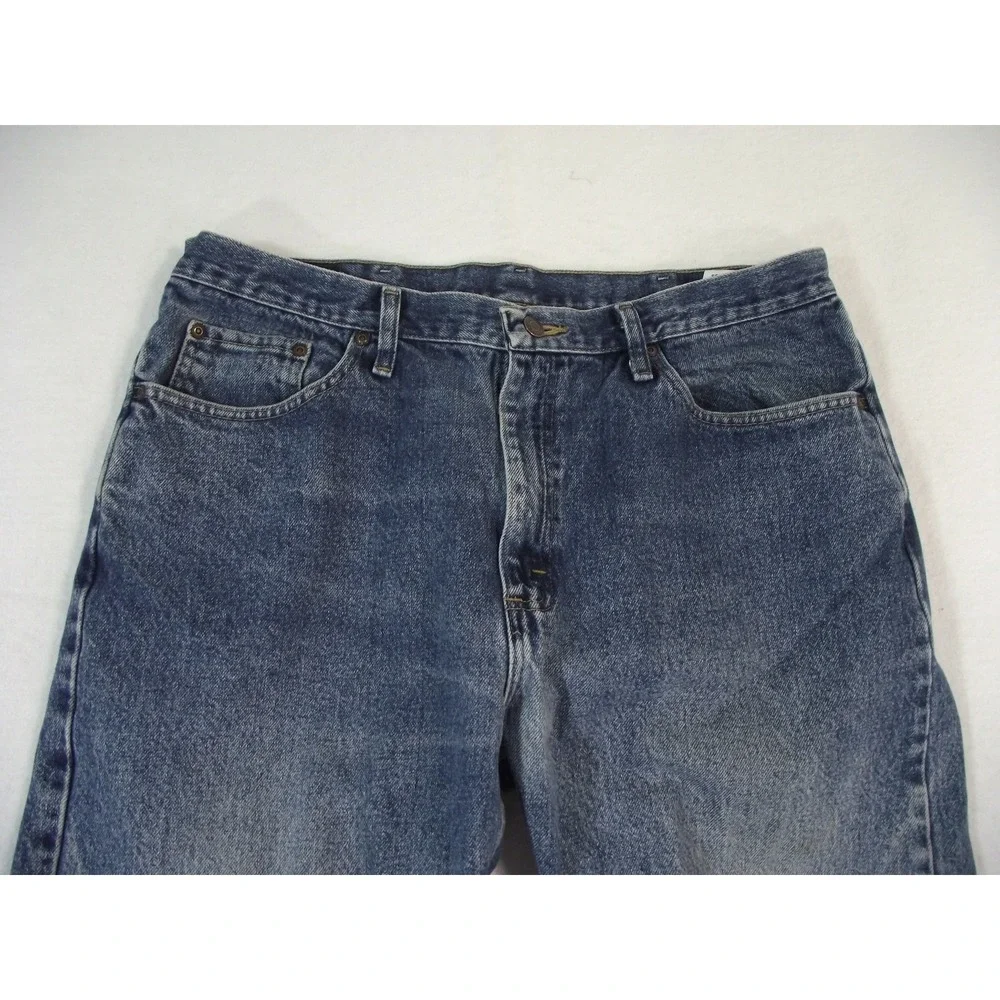 Wrangler Jeans Men's 38 x 30 blue denim pants regular fit straight